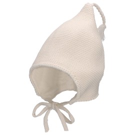 Sterntaler Girls' GOTS Knitted Hat Pointed Hat, ecru