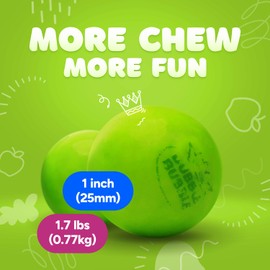 Gumballs for Gumball Machine - 1 Inch Large Bubble Gumballs - Green Apple Flavored Bubble Gum Green Gumballs - Kids Gum - Bulk Gum Balls 1.7 Lb - Chewing Gum