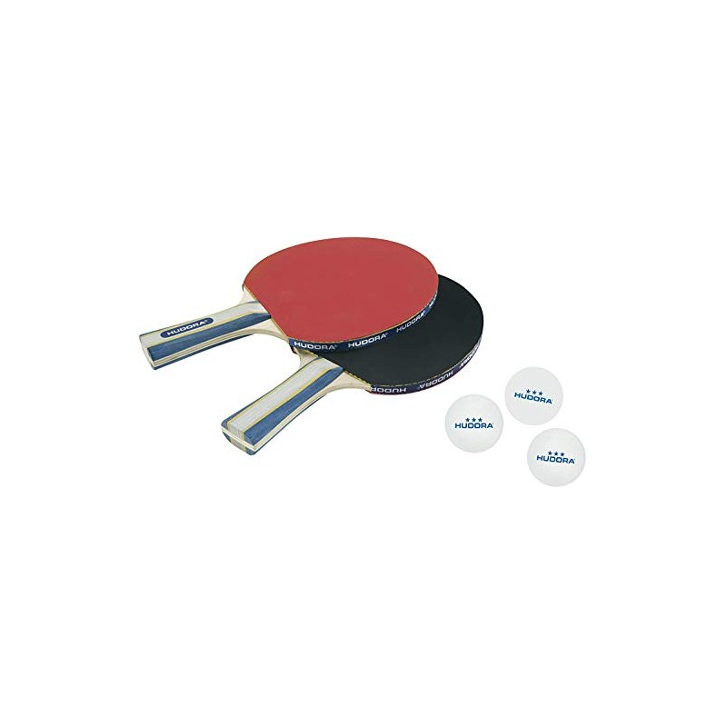 Hudora New Contest 2.0 Table Tennis Set, White, 40 mm,