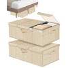 Hoyula Deep Under Bed Storage Container, 10" Tall Height Underbed