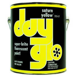 DayGlo Fluorescent Solvent-Based 215 Series Brushing Enamel Paint (Gallon, Saturn Yellow, 215-17)