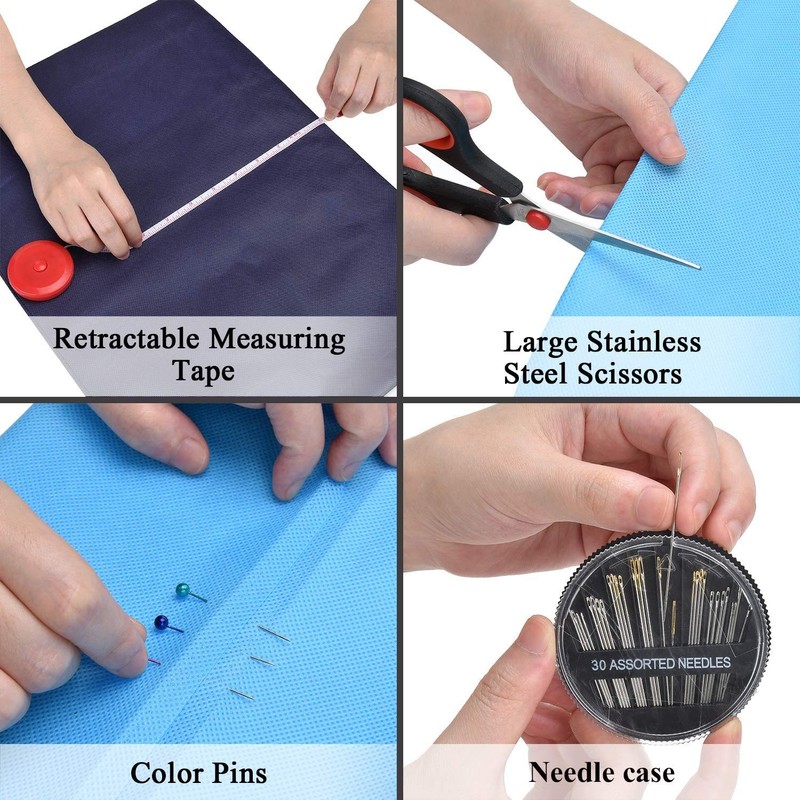 Sewing Kit,184 Pcs Premium Large Sewing Supplies with PU Case,38