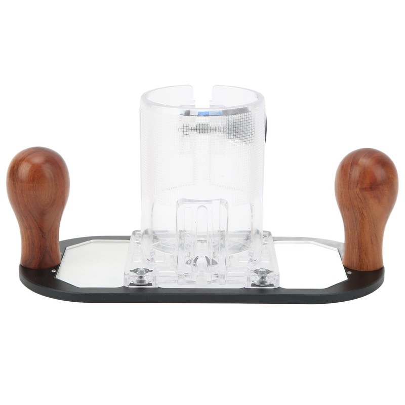 Handheld Router Plunge Base, Aluminium Alloy, Blackening Treatment, Circular Locking