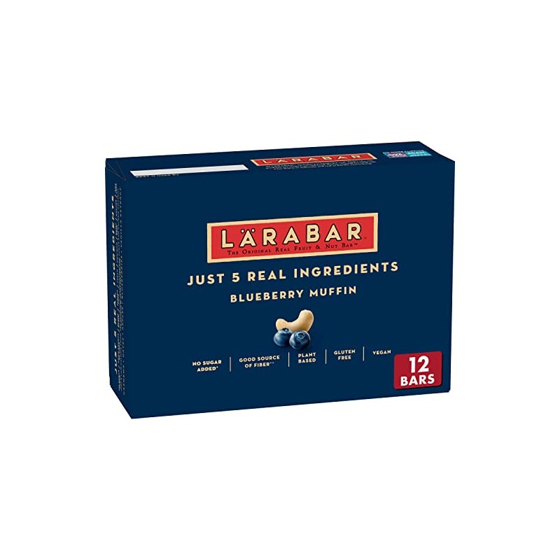Larabar Blueberry Muffin, Gluten Free Vegan Fruit & Nut Bars,