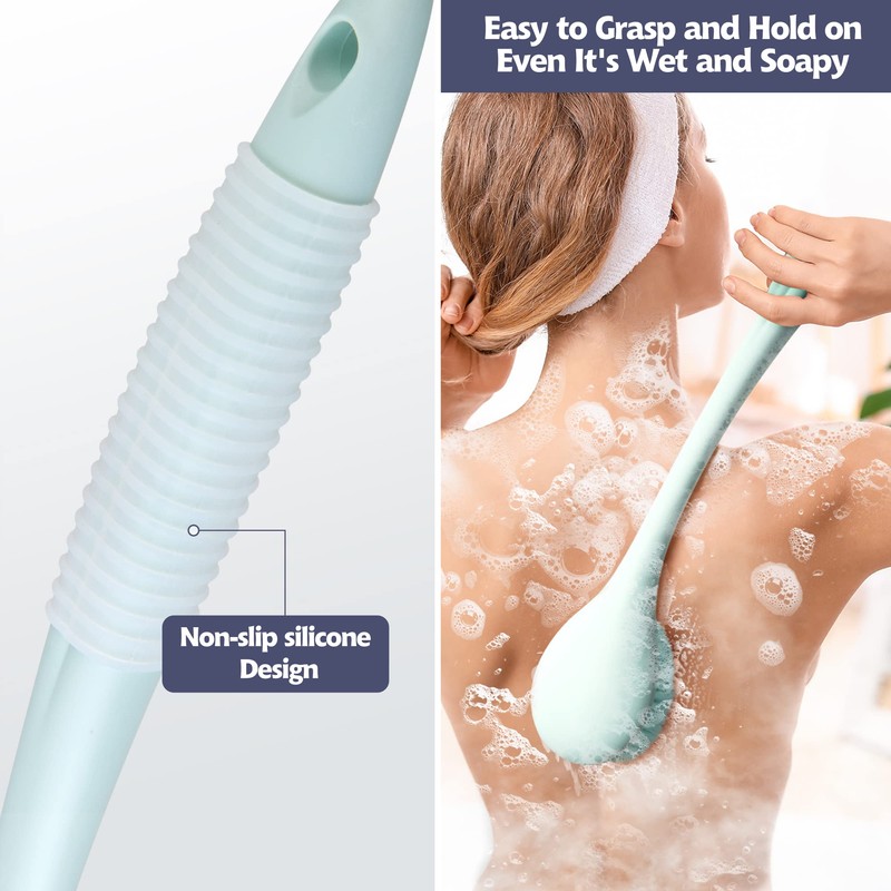 BEDELITE Back Scrubber for Shower - Long Handle Bath Brush