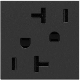 Legrand Adorne 20A Tamper-Resistant Outlet in Graphite Finish, 4-Pack, ARTR202G4