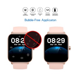 MIHENCE Screen Protector Compatible for ENOMIR Smart watch IDW19, 3D Full Screen Coverage PMMA Protective Film for IDW19 1.8 Inches Smartwatch (3 PCS)