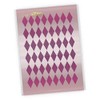 CraftStar Small Jester Harlequin Pattern Stencil - Reusable Craft/Airbrush Seamless
