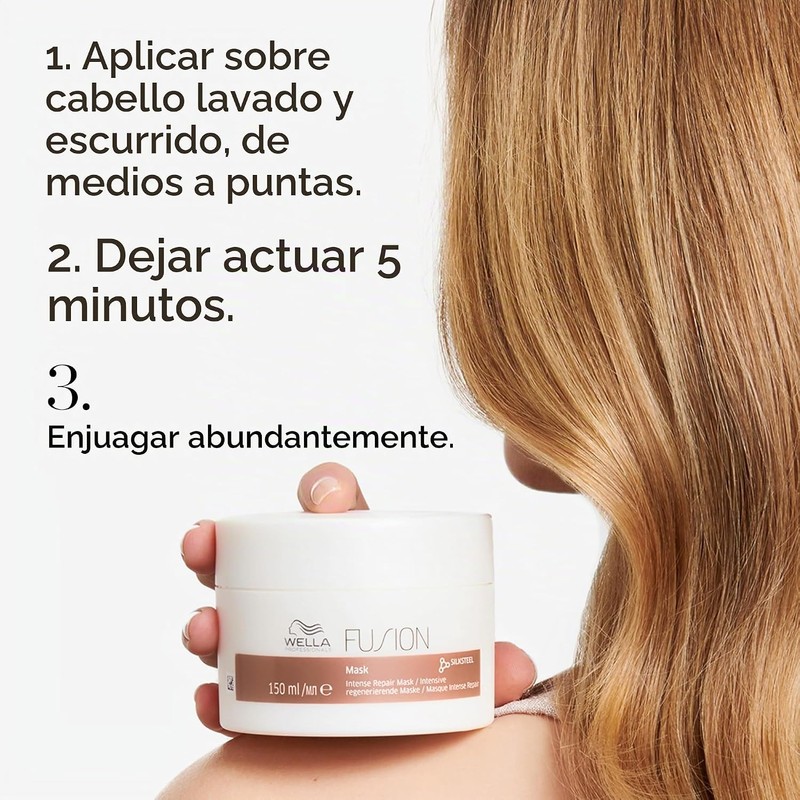 Wella Professionals Fusion Mascarilla Reparadora con Aminoacidos de Seda