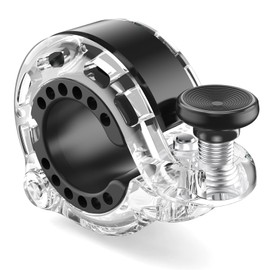 Topcrown Bike Bell, Aluminum Alloy Bicycle Bells for Adults Kids Max 110 dB, Bike Horn Fit 22.2-31.8 mm Handlebar for Mountain Road Bike Scooter Ebike (Clear)