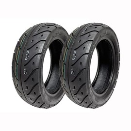 MMG Set of 2 Tires 120/70-10 Tubeless Front/Rear Motorcycle Scooter Moped