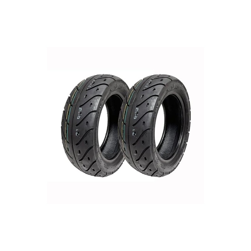 MMG Set of 2 Tires 120/70-10 Tubeless Front/Rear Motorcycle Scooter