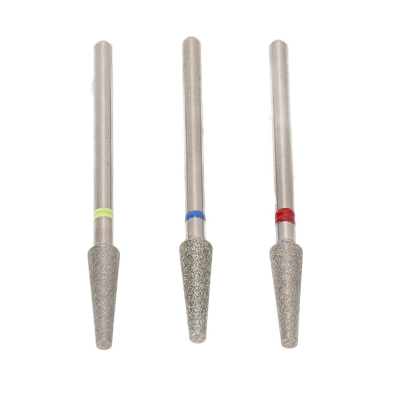 3pcs Nail Drill Bits Professional Russian Style Front Replaceable Grinding
