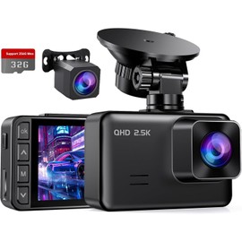 E-Yeeger 2025 Dash Cam Front and Rear, 2.5K+1080P Dual Dash Camera,2"Scree