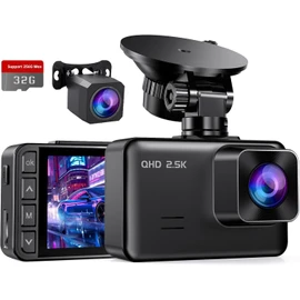 E-Yeeger 2025 Dash Cam Front and Rear, 2.5K+1080P Dual Dash Camera,2"Scree