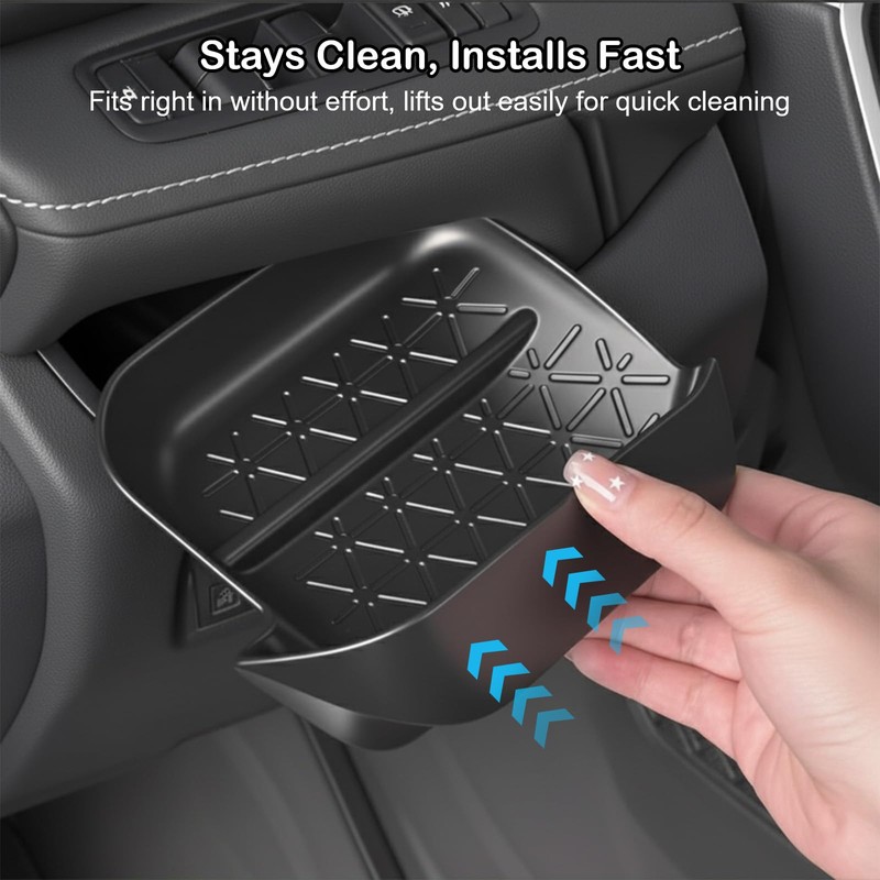 CARFIB Driver's Drawer Storage Box Fit for Toyota RAV4 Accessories
