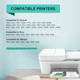 LOFBLAT 301XL Replacement for HP 301 Printer Cartridges Multipack for HP DeskJet 1000 1050 2050 2050A 2540 3000 3050 3050A 3510 Envy 4500 4502 5530 OfficeJet 2620 4630 4630 4 632