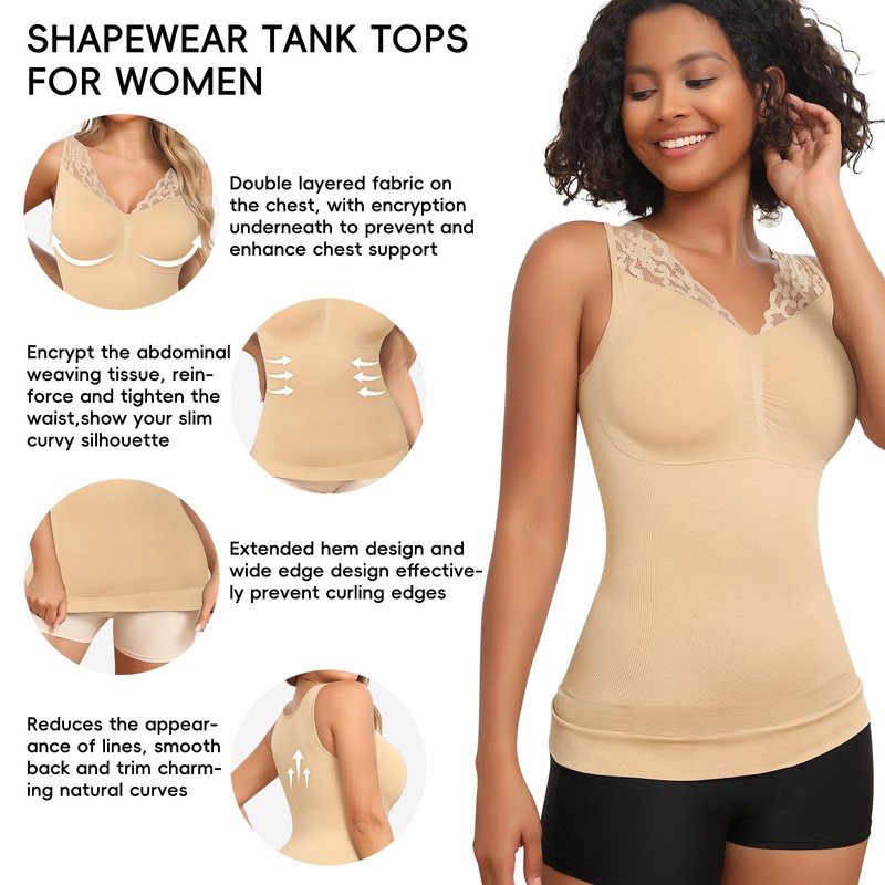 JOYSHAPER Women's Shapewear Tops for Tummy Control Shapewear Camisole Tanks
