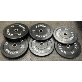 Signature Fitness 2" Olympic Bumper Plate Weight Plates with Steel Hub, 120-Pound Set, 2x 10LB, 2x 15LB, 2x 35LB