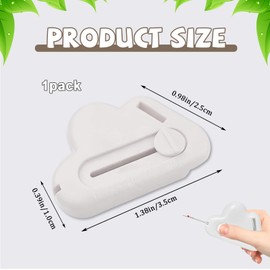 Pcmursal 2-in-1 Adjustable Seam Guide with Built-in Seam Ripper, Multifunctional Hemmer Guide with Scale, Stitch Remover Tool, Sewing Accessories and Supplies (White)