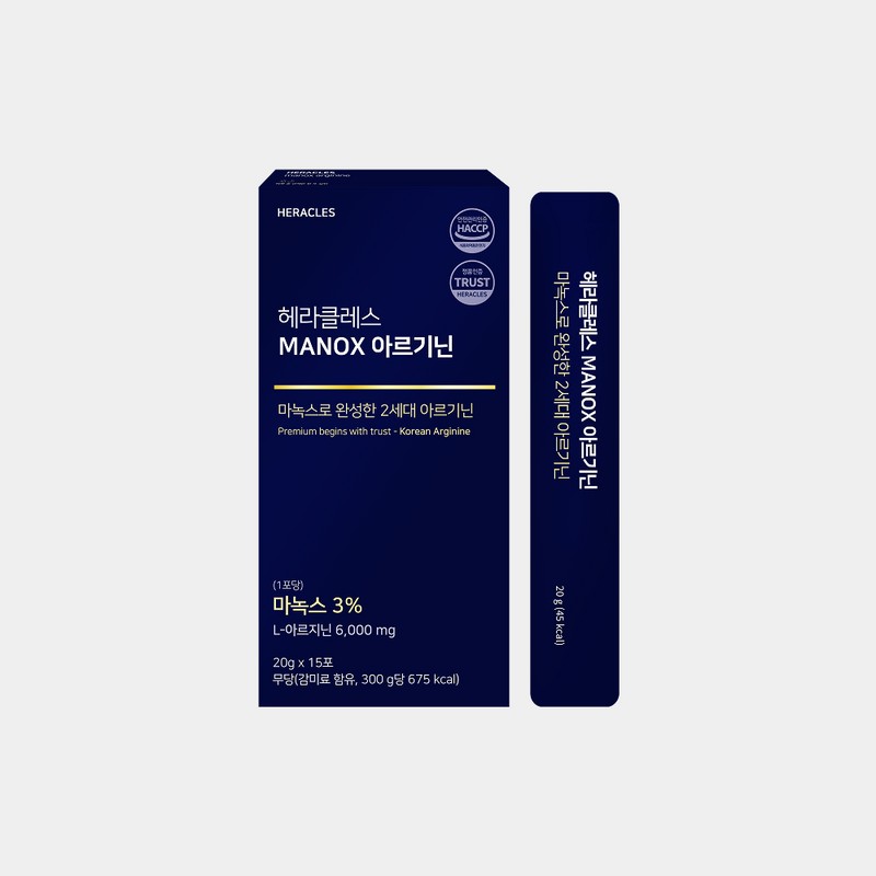 Hercules Manox Arginine 15 packets, 4 units / 헤라클레스 마녹스