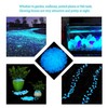 4.8Lbs 1100Pcs Glow in The Dark Stones Pebbles Blue Glow