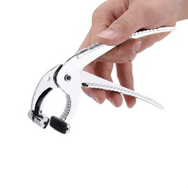 Zinc Alloy Oven Clip Pliers, Air Fryer Tools Essential Gadget for Home Kitchen, Hot Plate Gripper with Anti-slip Handle Easy to Take Out Hot Pot Plate Dishes and Baking Tray