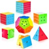 Speed Cube Set, 7 Pack Speed Magic Cube Set with