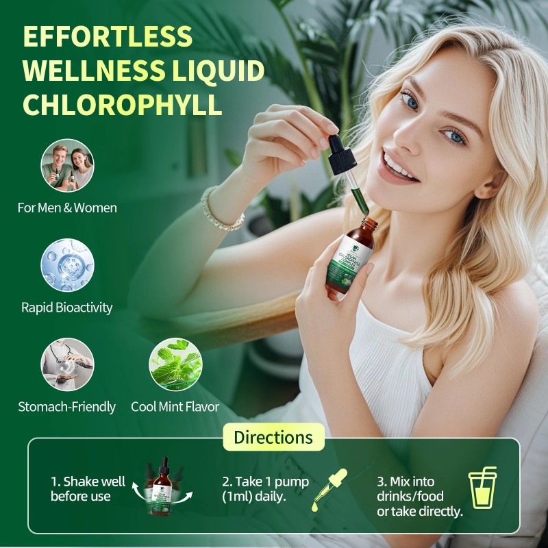 LUKAREE 2 Pack Liquid Chlorophyll Drops For Immune Support -