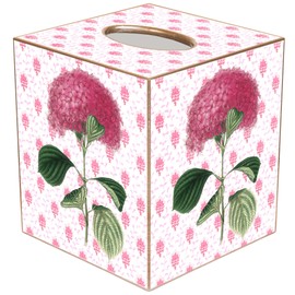 TB2438-Pink Hydrangea Tissue Box Cover