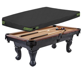 OUTTDID 7 ft Pool Table Cover, 600D Waterproof, Dustproof, Windproof, Anti-UV Oxford Protective Cover for Snooker Table, Pool Table, Garden Furniture, Garden Table