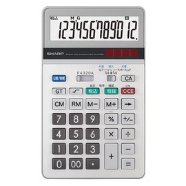 Sharp Business Calculator EL-N742K-X Eco-friendly Goods Law Compliant 12 Digits Nice Size Day & Time Calculation Silent Key Tilt Display Answer Check Large Rubber Feet