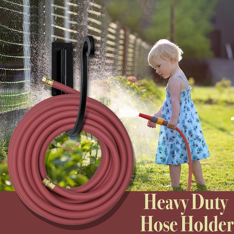 YANGSHUO Garden Hose Holder Outside: Wall Mount Water Hose Holder