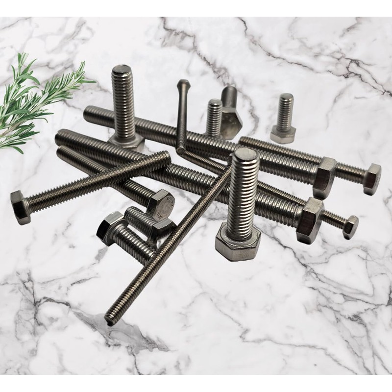 M6 x 40mm Hex Head Bolts Fully Threaded Made of