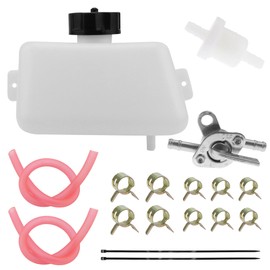 PRO BAT Petrol Fuel Tank + Inline Shut Off Valve Petcock + Filter Hose Line for 2 Stroke 43 47cc 49CC Quad ATV Mini Moto Kids Dirt Pit Bike Pocket Rocket Scooter