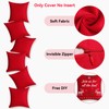 Coddsmz 6 Pack Decorative 100% Cotton Pillow Covers Square Cushion