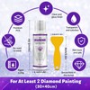 2 Pack 240ML Diamond Painting Sealer with Glue Scraper, 5D