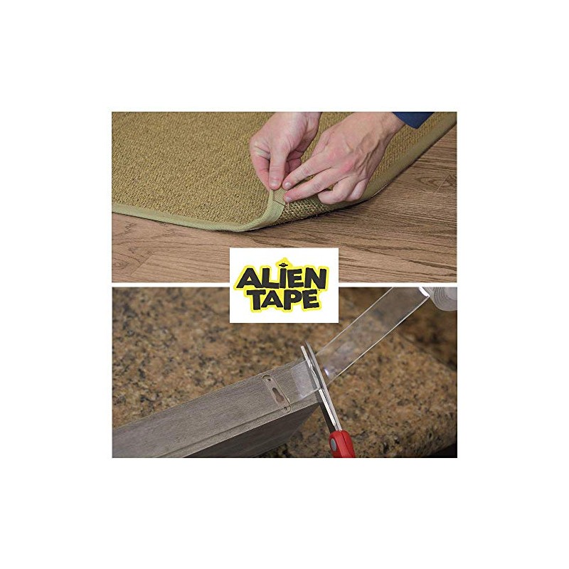 Alientape - Cinta adhesiva de doble cara, calcomanía extraíble multiusos