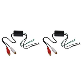 2X Speaker to 2 Line Output Converter in/Out High/Low for Car Audio
