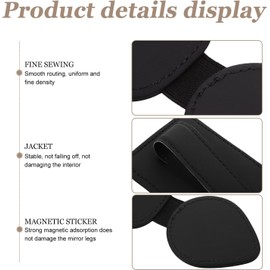 Clip Sujetador para Gafas de Sol y Soporte para Tarjetas en Visera de Coche, Accesorio Práctico para Automóviles