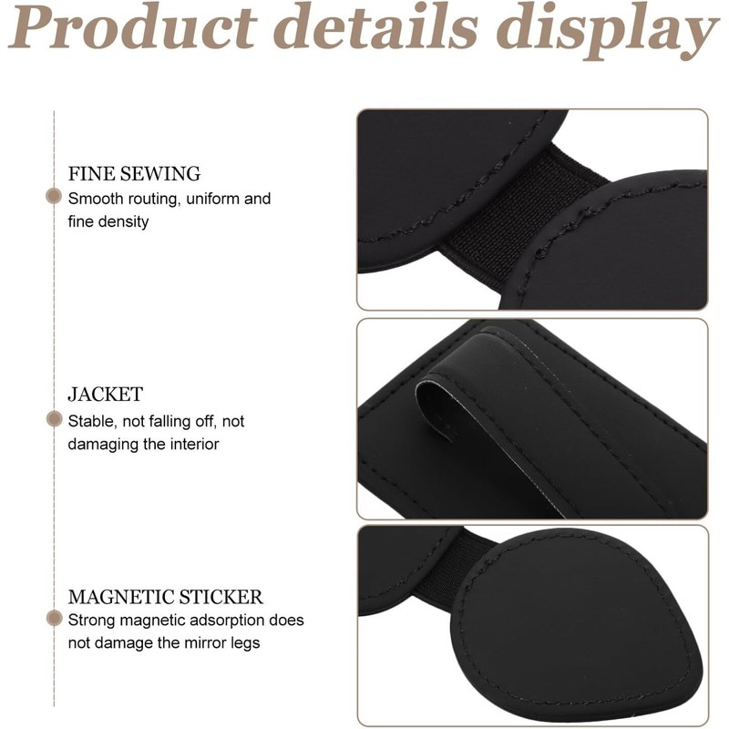 Clip Sujetador para Gafas de Sol y Soporte para Tarjetas