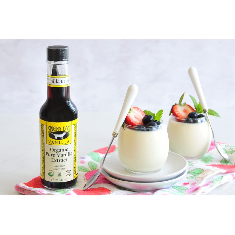 Singing Dog Vanilla, Organic Pure Vanilla Extract, 5 Fluid Ounce