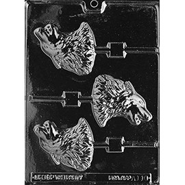 Grandmama's Goodies A110 Wolf Lollipop Sucker Chocolate Candy Soap Mold with Exclusive Molding Instructions â¦ (1)
