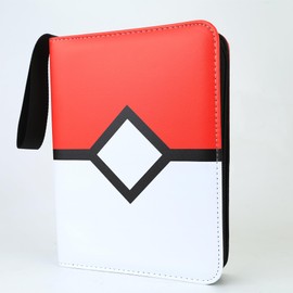 LoveWLC 4 Pocket Card Binder 400 Pockets Case Holder for TCG,PU Cute Portable Collection Card Book Game Sports with Photo Albums Zipper