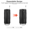 Kono 28 Inch Luggage Expandable Suitcase Lightweight with Spinner Wheels