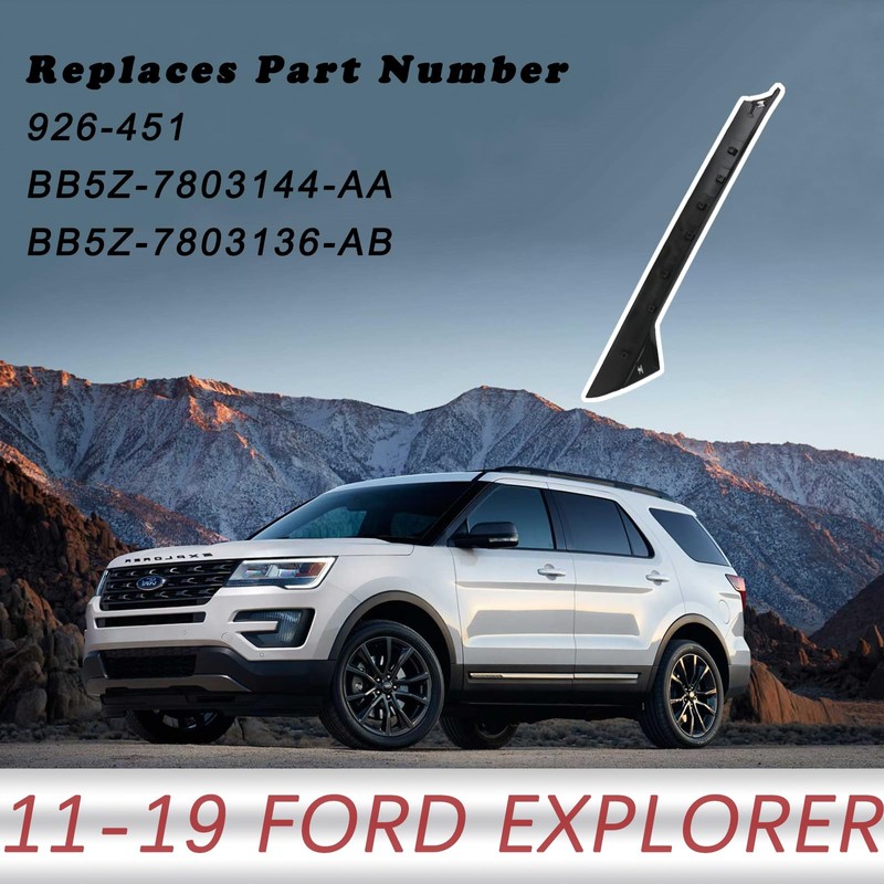 Windshield Outer A-Pillar Trim Molding Kit | Compatible with 2011-2019