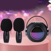 Bluetooth Mics Speaker Set with Colourful Light Effect Noise Reduction