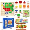 Tangram Children's Commodum Geometric Shapes Wooden Puzzles, Wooden Mosaic Game,