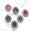 YOQUCOL - Broche de diamantes de imitación de cristal de
