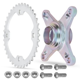 M MATI Rear Axle Sprocket & Mount Hub Collar Holder Kit for Yamaha YFZ450 2004-2013 Raptor 700 2006-2024 1S3-25386-00-00 5TG-25386-00-00 5TG-25438-10-00 5TG-25438-00-00 1PE-F5386-00-00
